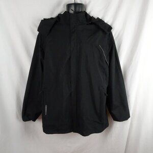 Moerdeng Men Waterproof Breathable Zip up Jacket Size L